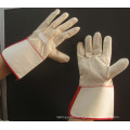 men cow split leather working safety gloves